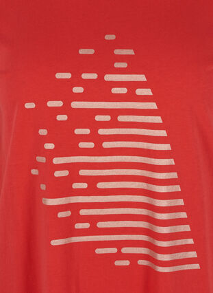 T-shirt met print, Flame Scarlet, Packshot image number 2