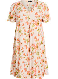 Viscose A-lijn jurk, Roze