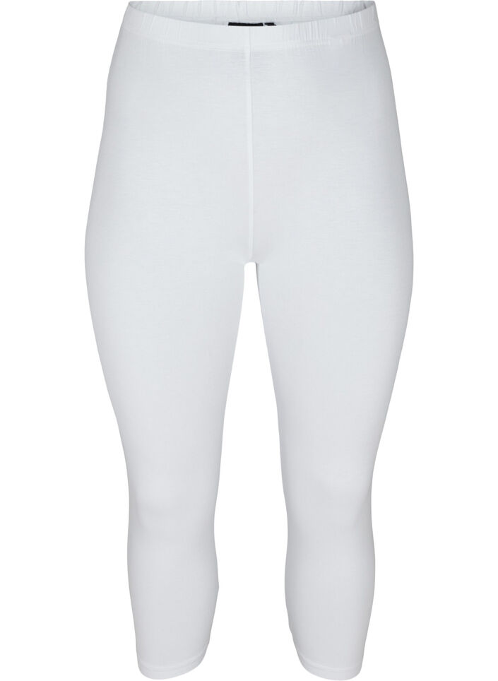 Basic 3/4 legging, Bright White, Packshot image number 0