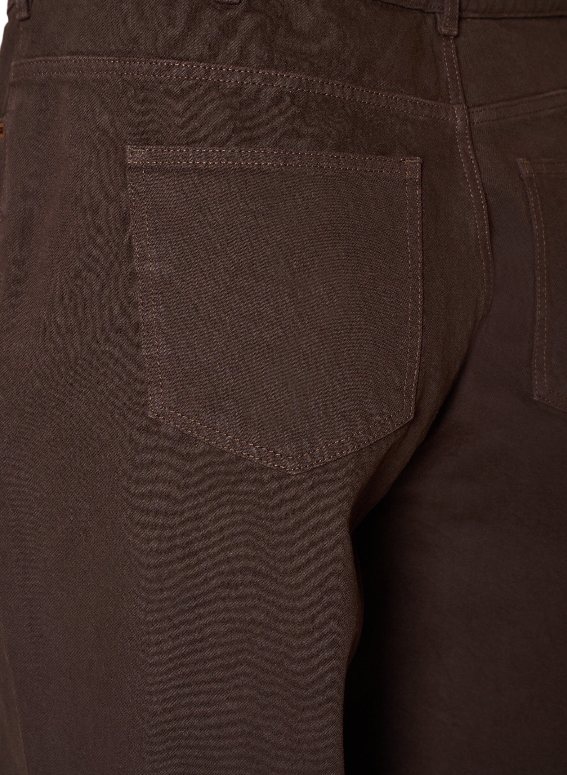 ZizziKiana straight-fit jeans in kleur, Bruin, Packshot image number 3