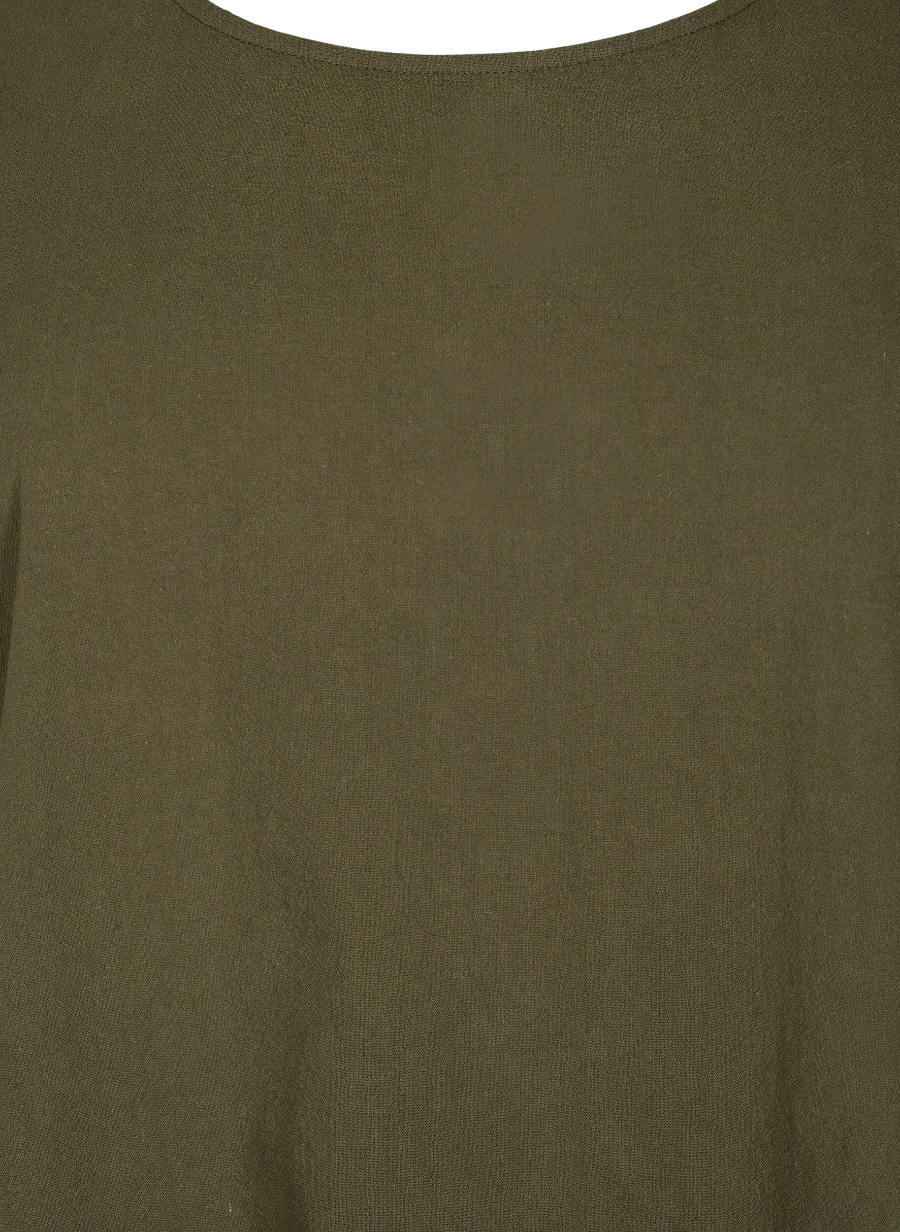 Zizzi FLASH - Tuniek met korte mouwen in katoen, Forest Night, Packshot image number 2