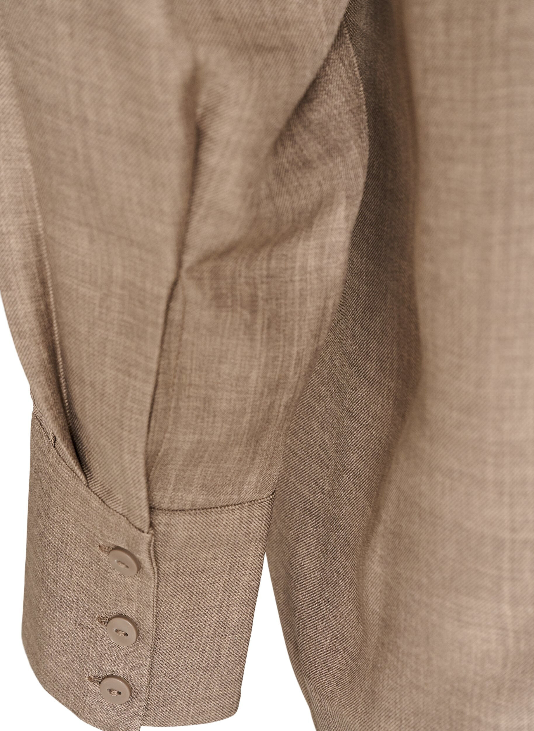ZizziLosse shirt met V-hals, Bruin, Packshot image number 3