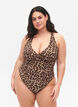 Badpak met gekruiste rug en uitneembare inzetstukken, Leopard Print, Model image number 0