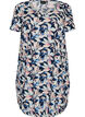 Katoenen jurk met korte mouwen en print, Blauw, Packshot image number 0