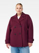 Korte jas met dubbele knoopsluiting, Rood, Model image number 0