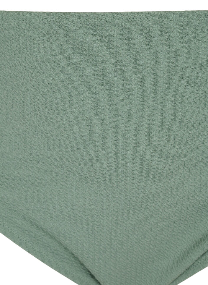 Bikinislip met crêpestructuur, Groen, Packshot image number 2