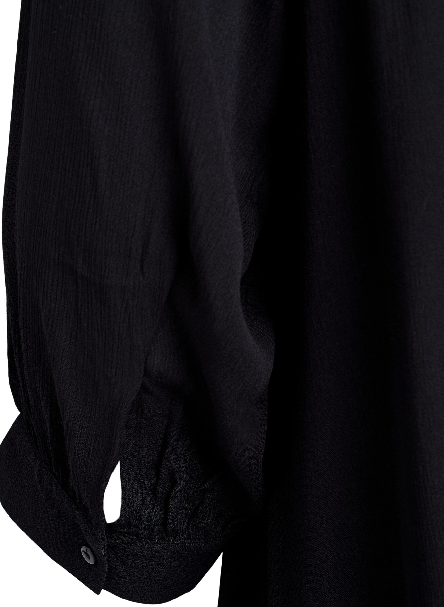 Zizzi Tuniek met 3/4 mouwen en een A-lijn snit, Zwart, Packshot image number 3