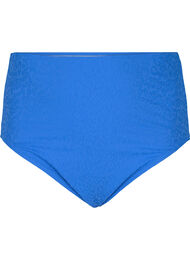 Tijgerprint bikinislip met hoge taille, Palace Blue