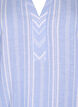 Gestreepte blouse in een mix van linnen en viscose, Blauw, Packshot image number 2