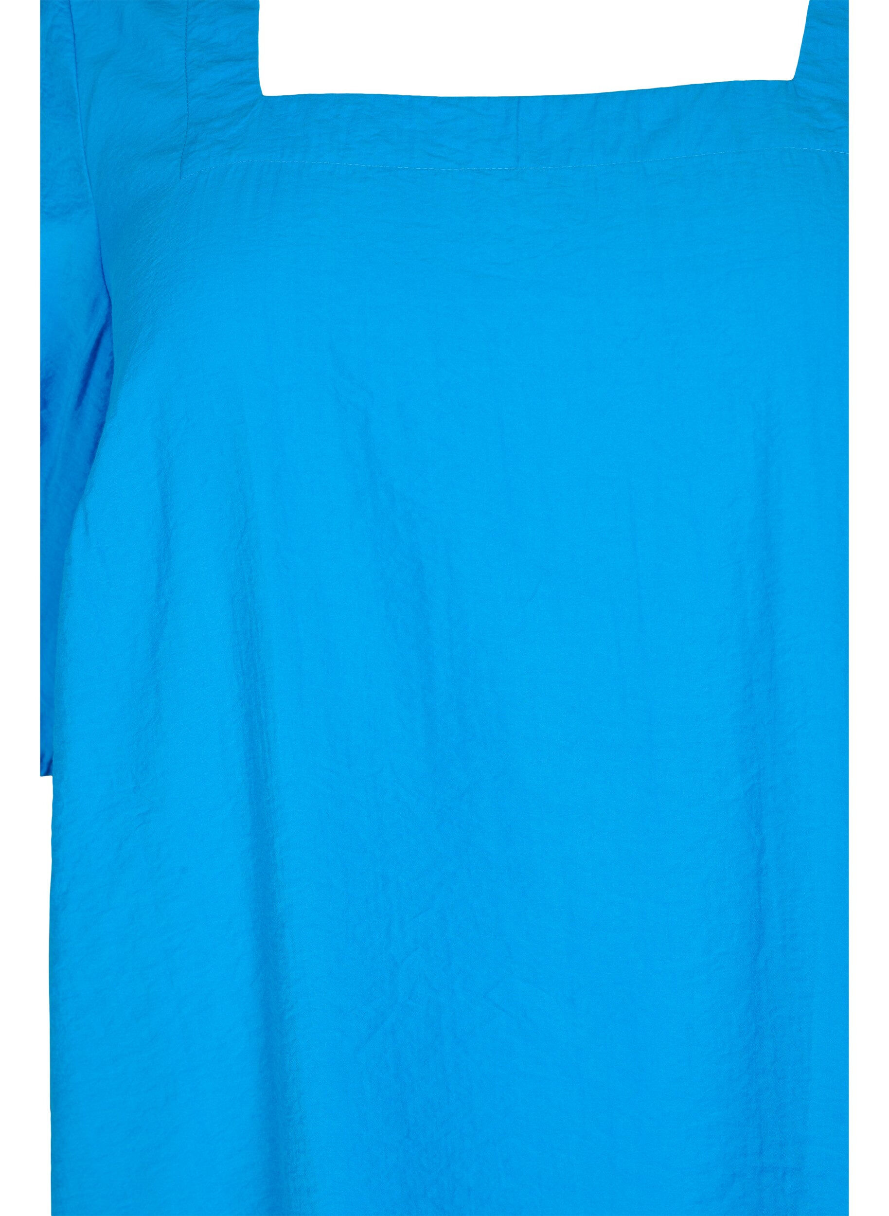 Zizzi Top met ballonmouwen, Indigo Bunting, Packshot image number 2