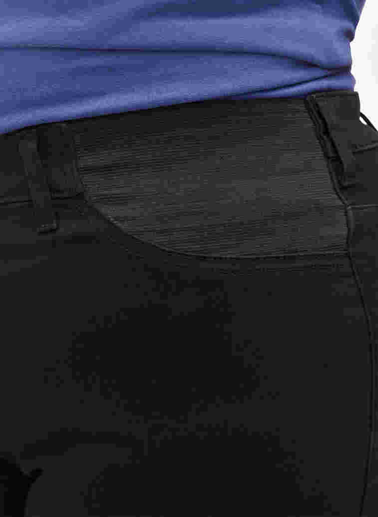 Super slim Amy jeans met elastiek in de taille, Black, Model image number 2