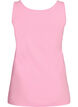 Effen basic top in katoen, Roze, Packshot image number 1