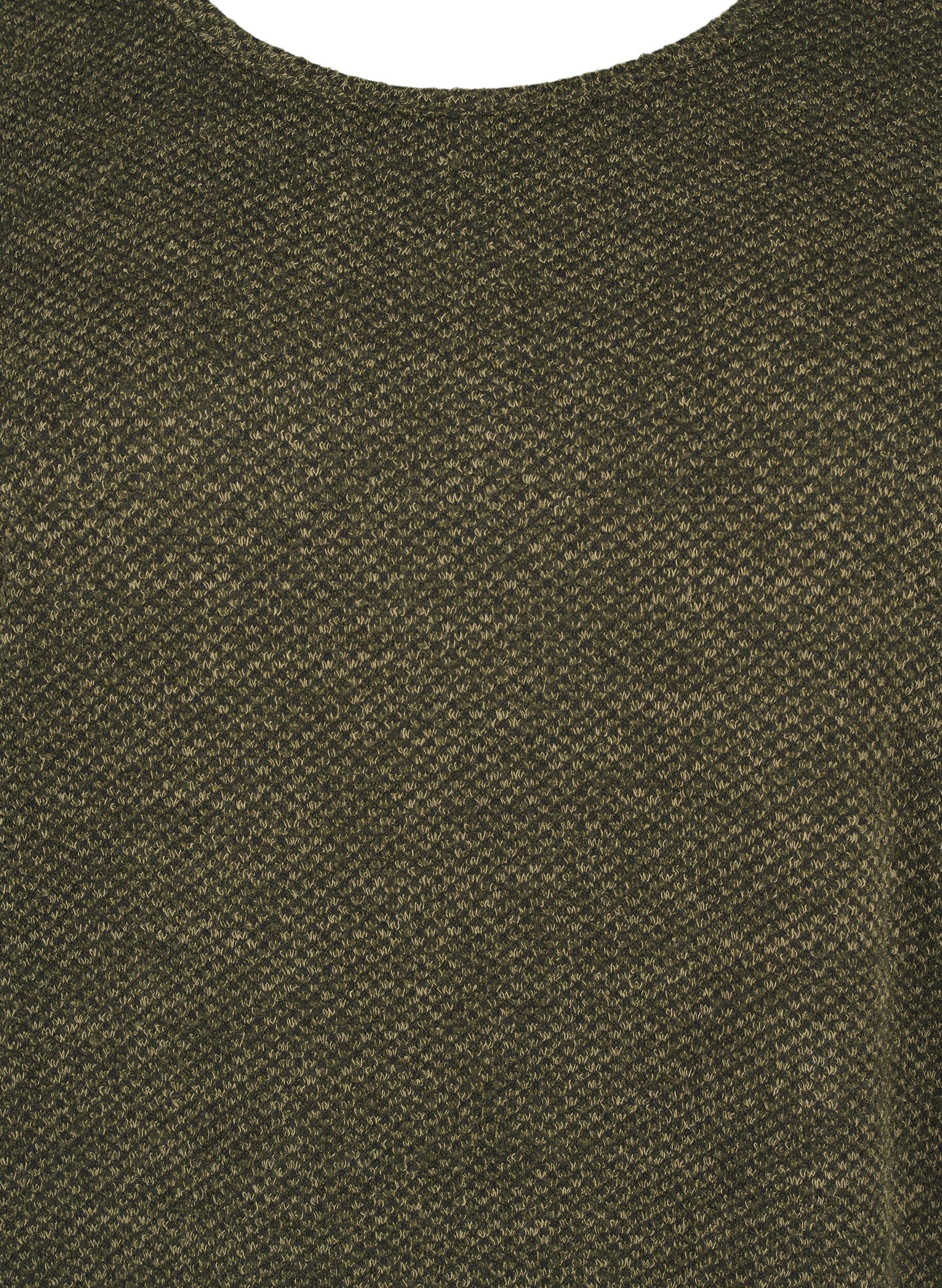 Zizzi T-shirtjurk met korte mouwen, Winter Moss, Packshot image number 2