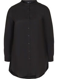 Lange blouse in viscose, Black