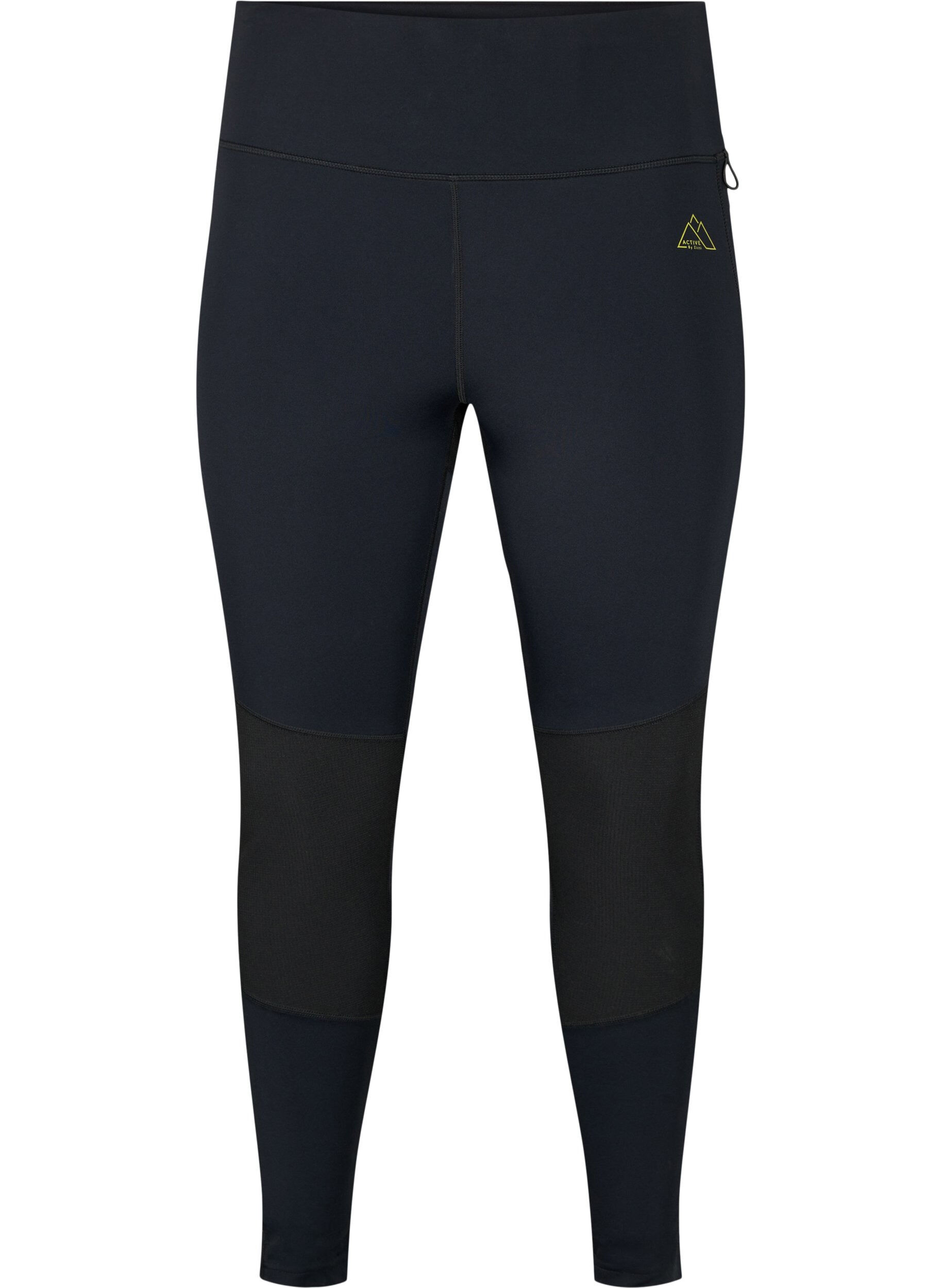 Zizzi Rekbare en duurzame trainingleggings met zakken, Black, Packshot image number 0