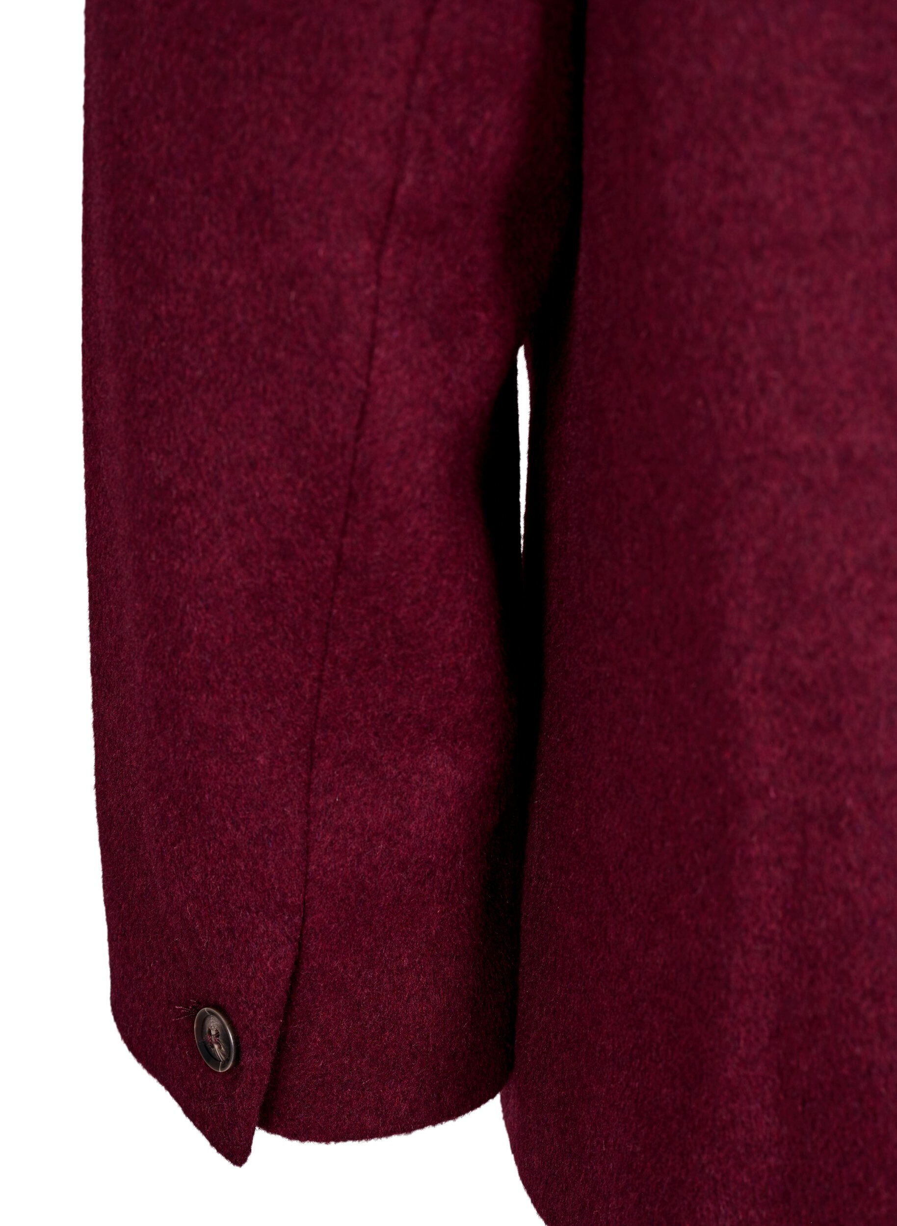 Zizzi Blazer met een double-breasted sluiting en klassieke revers, Rood, Packshot image number 4
