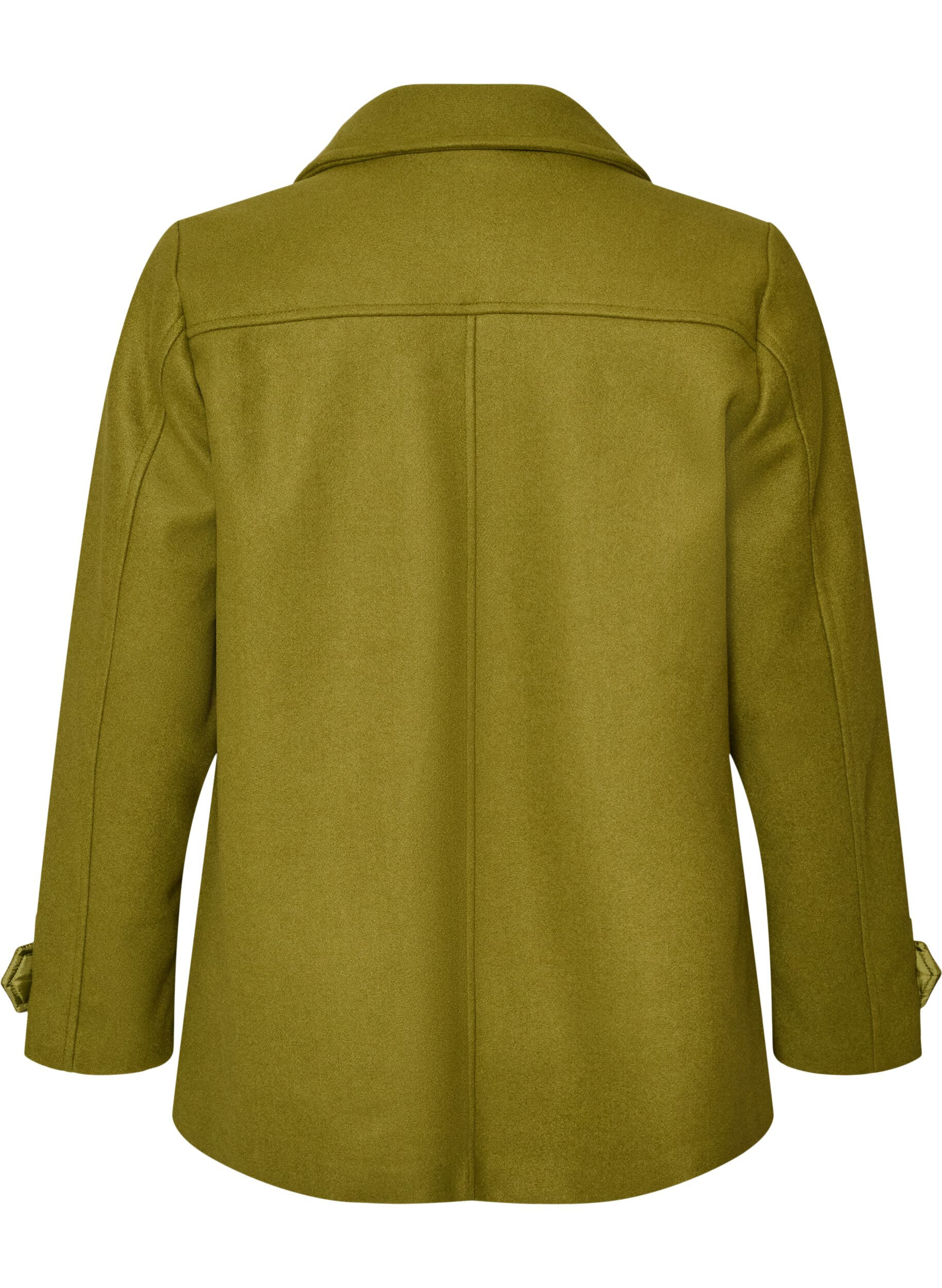 ZizziKorte jas met dubbele knoopsluiting, Groen, Packshot image number 1