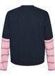 T-shirt met een sportieve gelaagde look, Blauw, Packshot image number 1