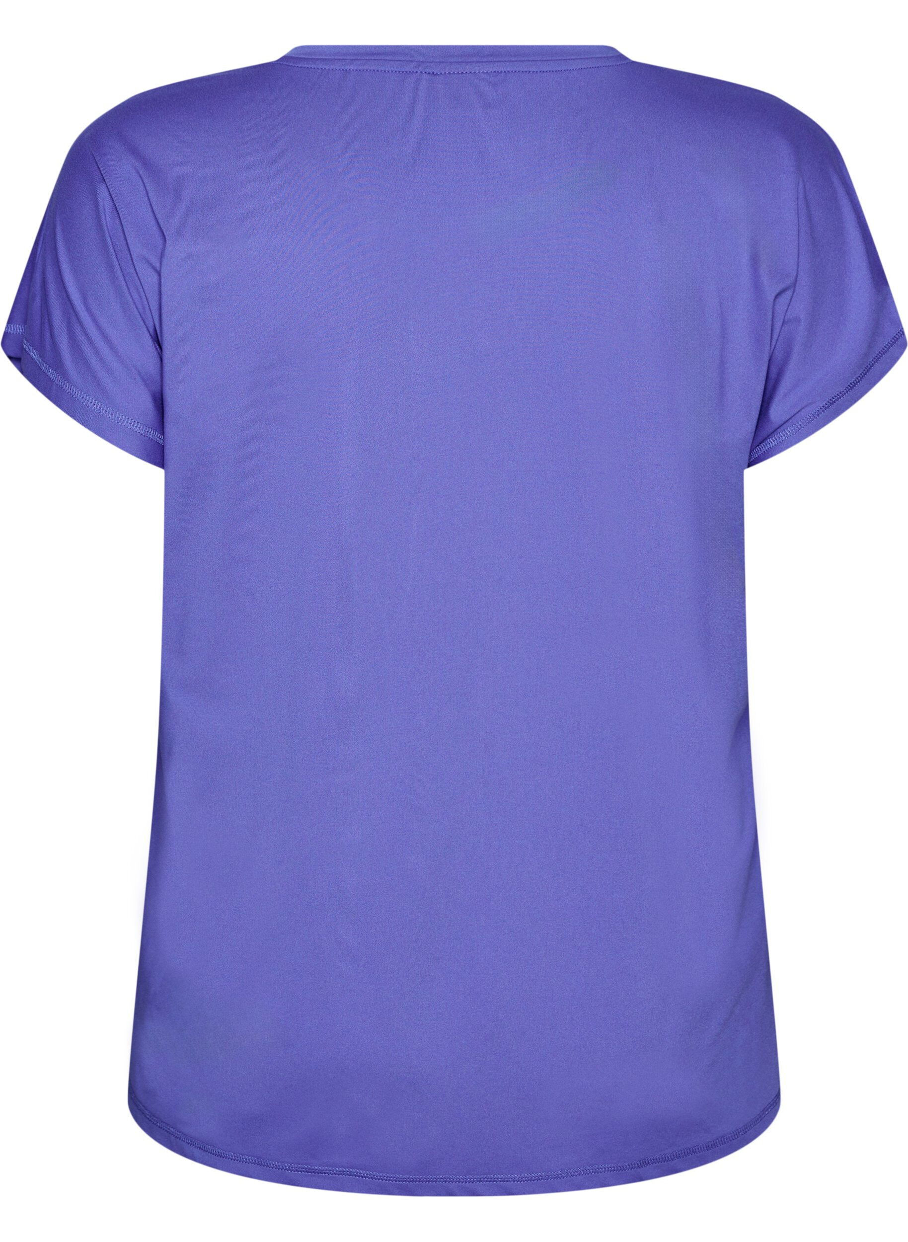 ZizziEffen gekleurd trainingsshirt, Blauw, Packshot image number 1