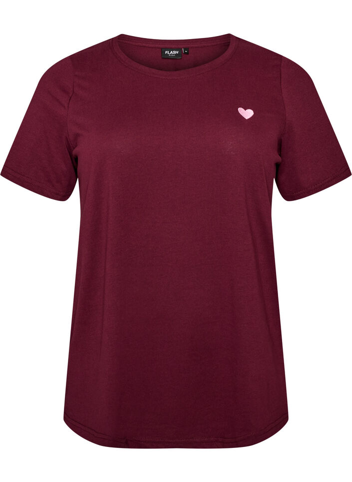 T-shirt met print, Rood, Packshot image number 0
