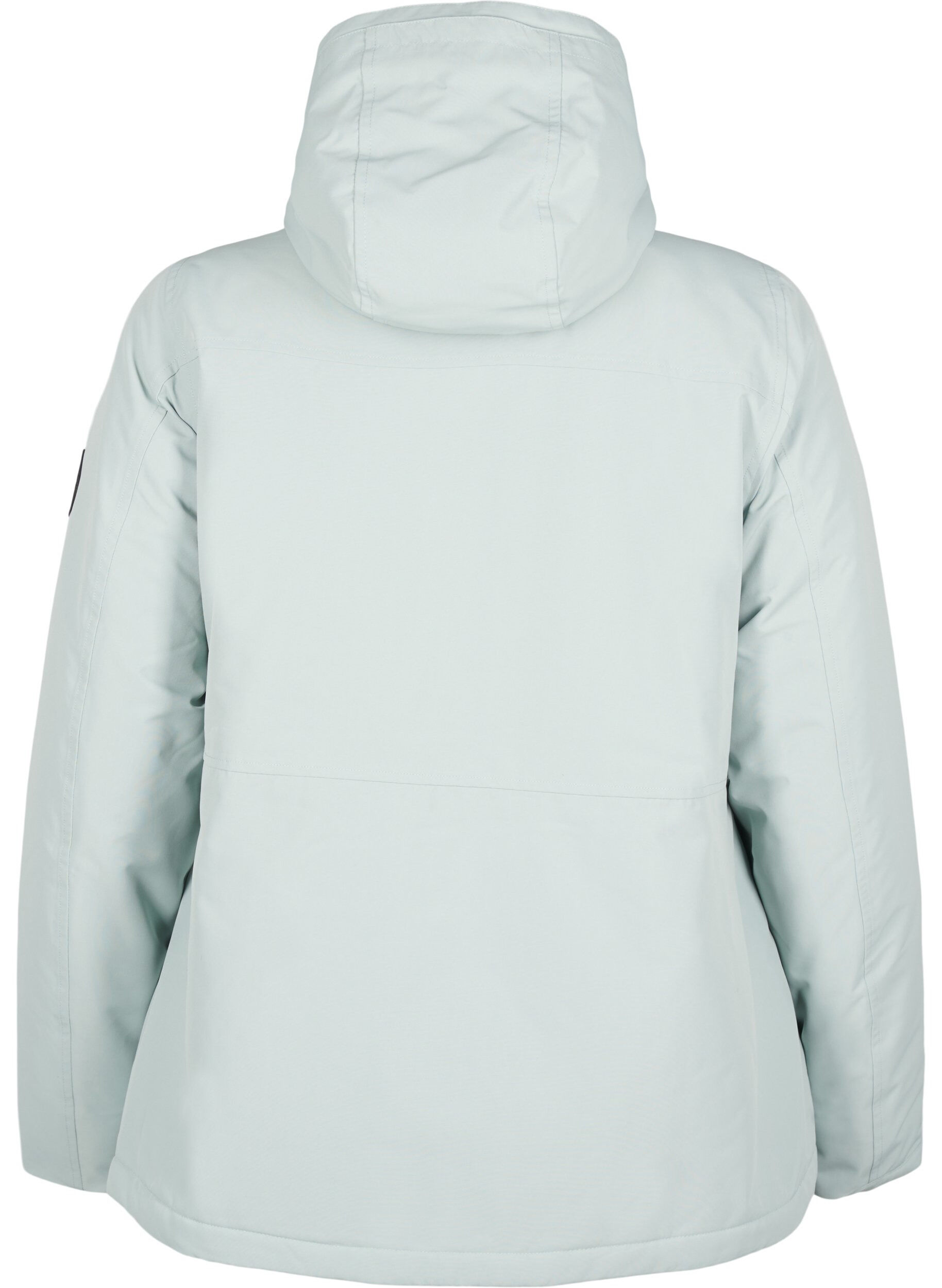 Zizzi Functionele ski-anorak met capuchon, Groen, Packshot image number 1