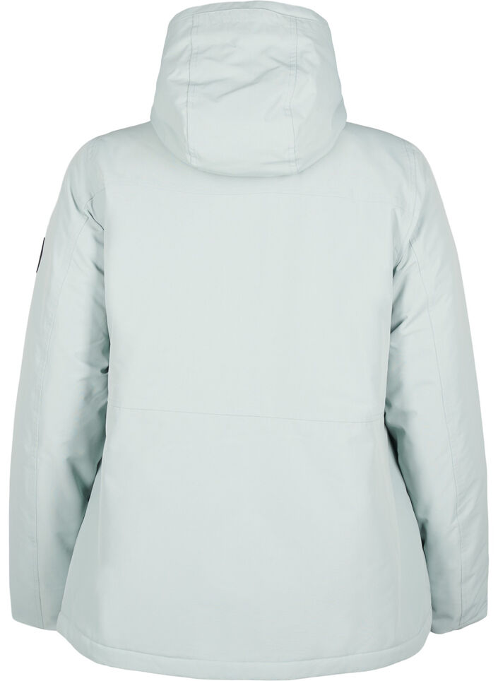 Functionele ski-anorak met capuchon, Groen, Packshot image number 1