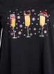 Kerst T-shirt van biologisch katoen, Zwart, Packshot image number 2