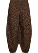 Balloonbroek met hoge taille en all-over patroon, Bruin, Packshot image number 1