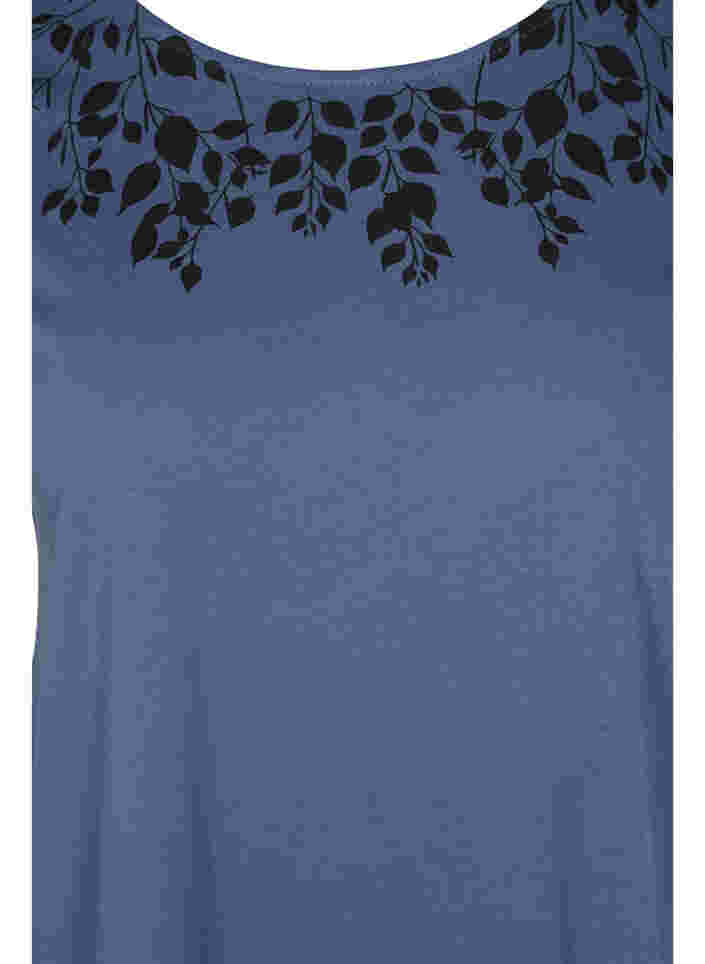 Katoenen t-shirt met print details, Vintage Ind mel Leaf, Packshot image number 2