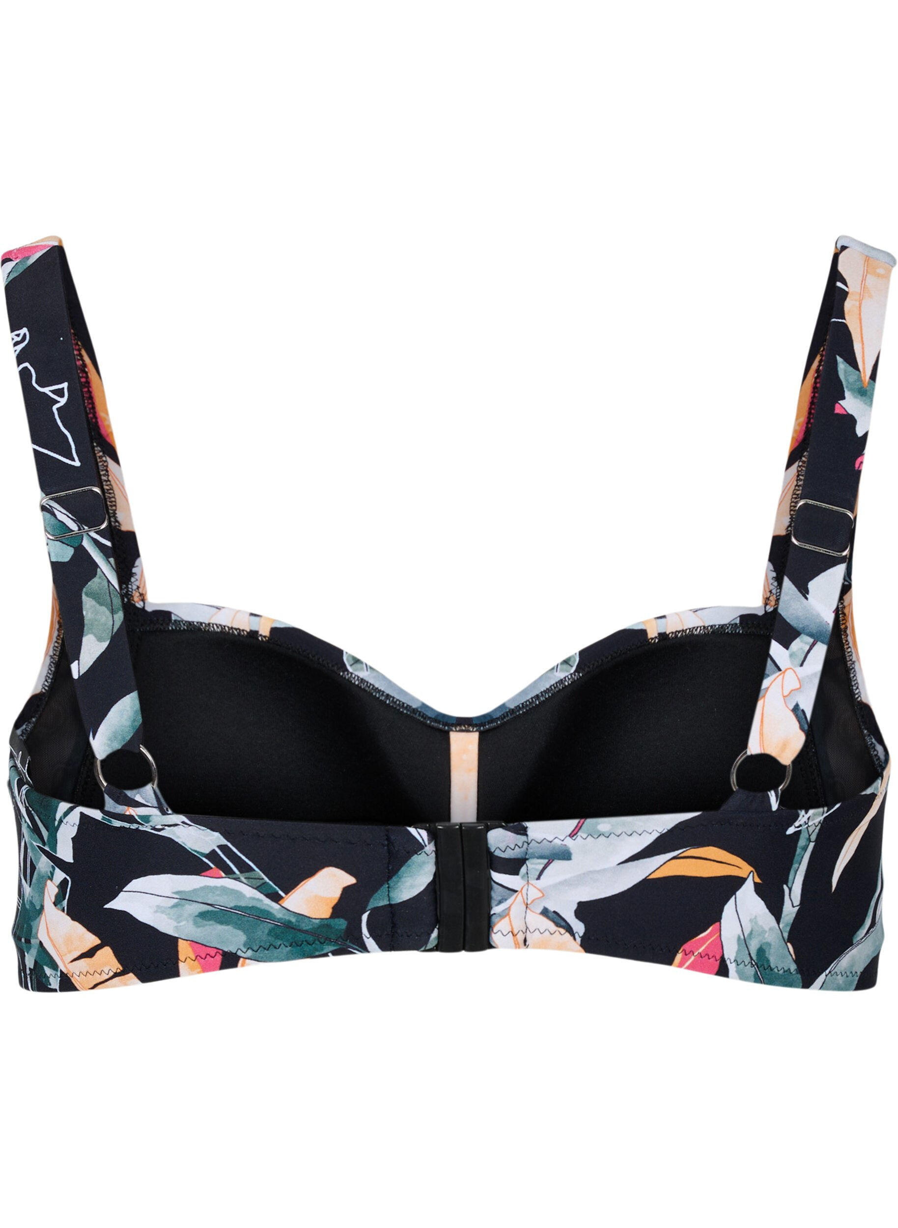 Zizzi Bikinitop met print, Leaf Print, Packshot image number 1