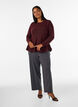 A-lijn gebreide blouse, Rood, Model image number 1
