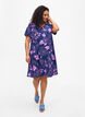 FLASH - V-hals jurk met bloemenprint, Medieval Blue Flower, Model image number 2