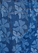 Myra jeans in bloemen denim met een Wide fit, Blauw, Packshot image number 3