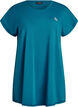 Lang workout T-shirt, Blauw, Packshot image number 0