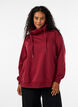 Sweatshirt met hoge kraag en zakken, Rood, Model image number 0
