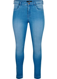 Super slim Amy jeans met hoge taille, Light blue