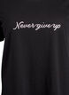 T-shirt met print, Zwart, Packshot image number 2