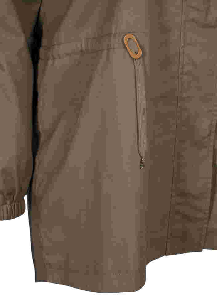 Lange parka jas met capuchon, Bungee Cord , Packshot image number 3