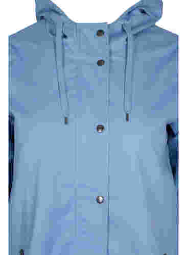 Parka jas met capuchon en steekzakken, Blue Shadow, Packshot image number 2