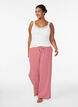 Top van viscose met kanten rand, Vanille, Model image number 1