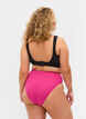 Bikinibroekje met hoge taille, Roze, Model image number 1