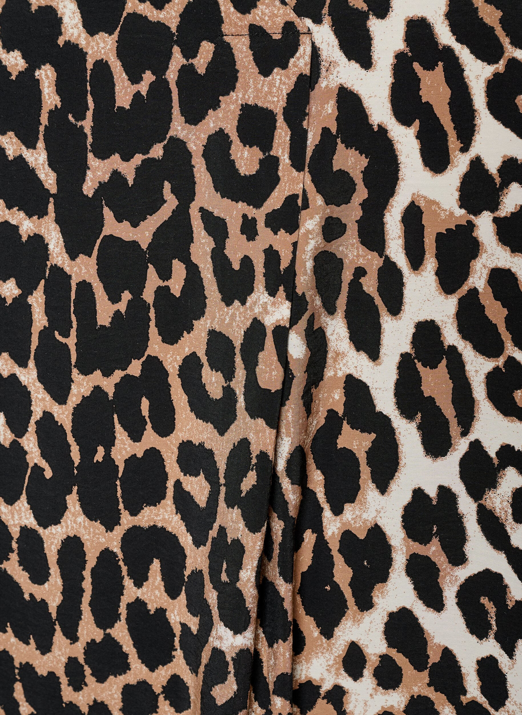 ZizziJurk met V-hals van viscose, Bruin, Packshot image number 2