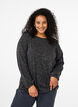 FLASH - Jersey blouse met lange mouwen, Grijs, Model image number 0