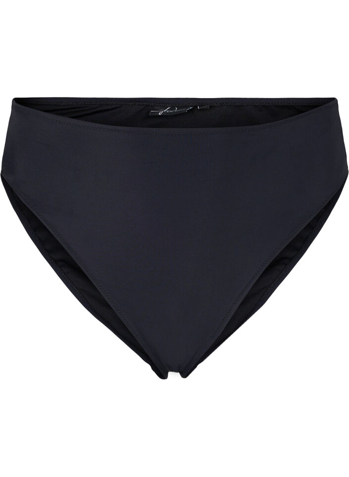 Bikinibroekje met hoge taille, Black, Packshot image number 0