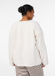 Losvallend vest met zakken, Vanille, Model image number 2