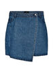 Korte A-lijn denimrok, Blauw, Packshot image number 0