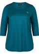 Sporttop met 3/4 mouwen, Groen, Packshot image number 0