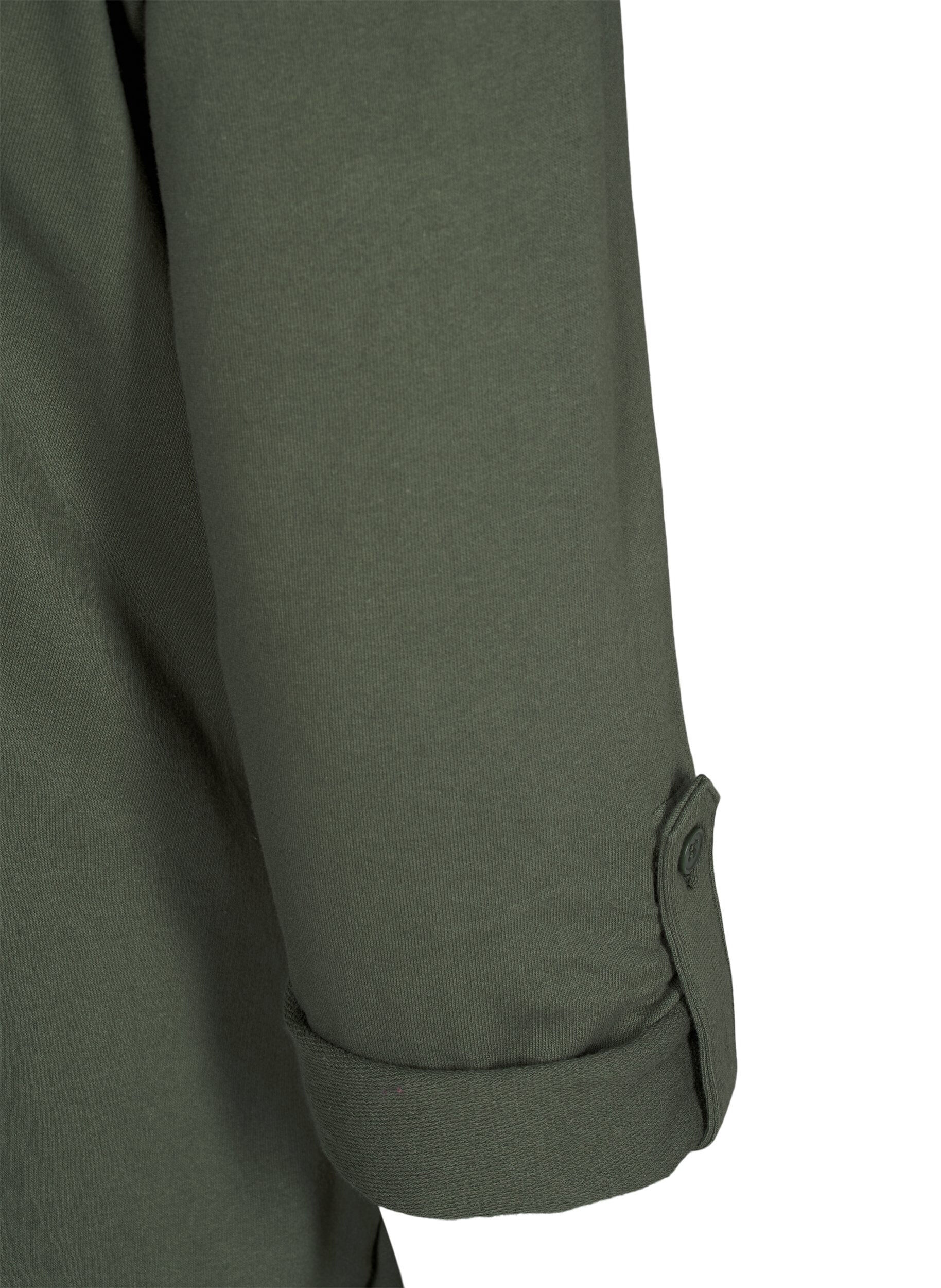 Zizzi Ballonjurk met zakken, Groen, Packshot image number 3