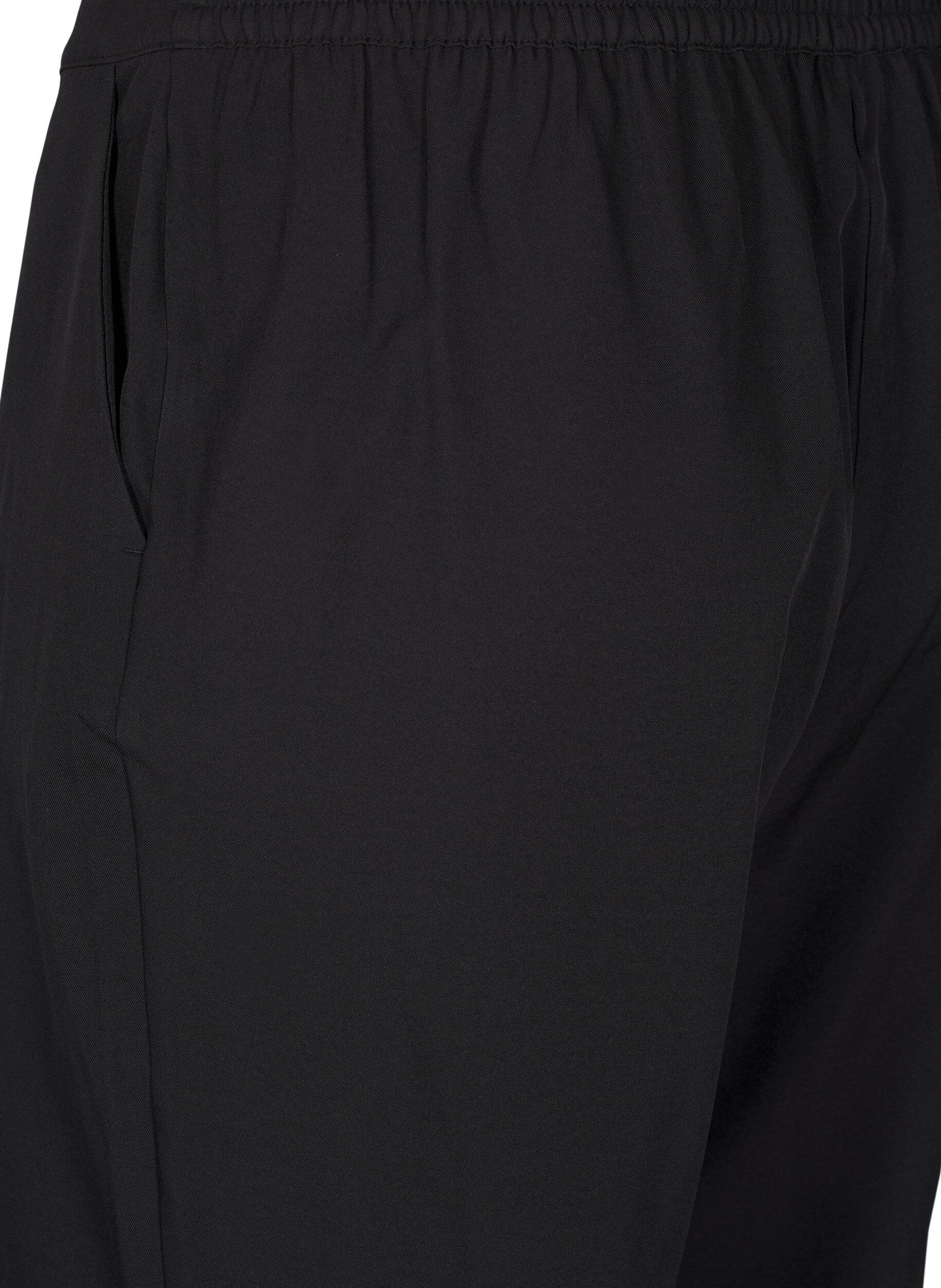 Zizzi FLASH - Losse broek met zakken, Black, Packshot image number 3