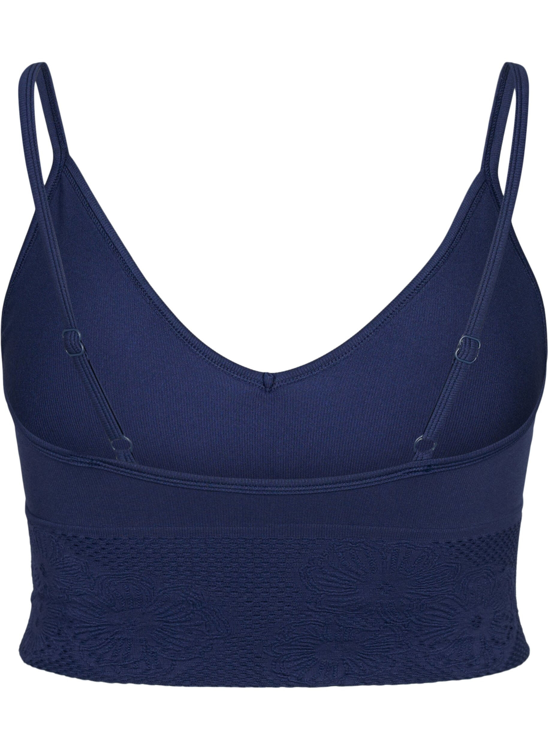 Zizzi Seamless bh top, Peacoat ASS, Packshot image number 1